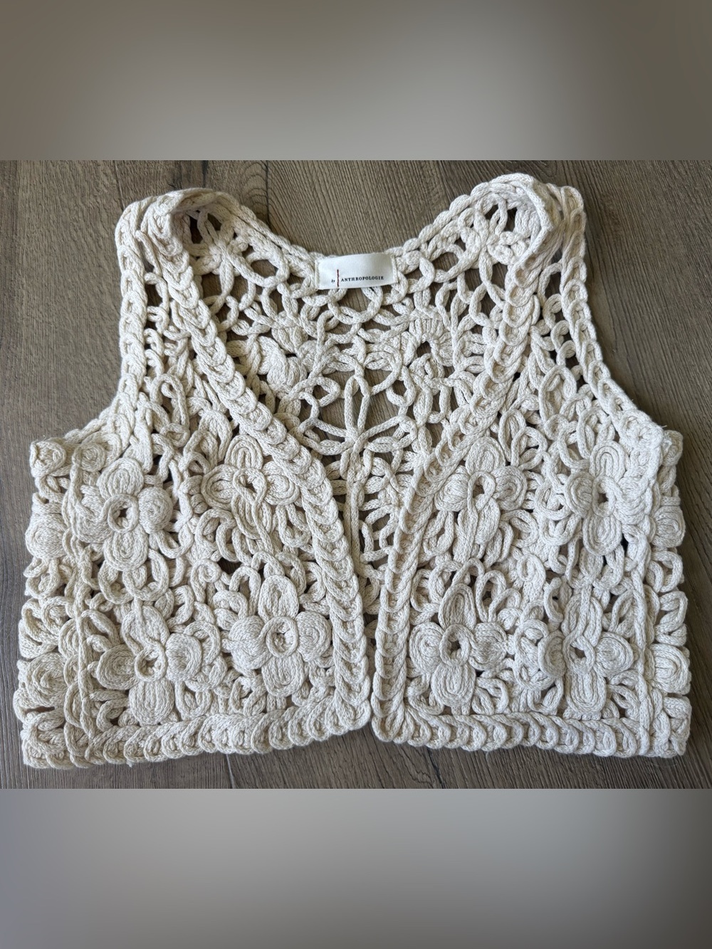 Anthropologie Crochet Vest
